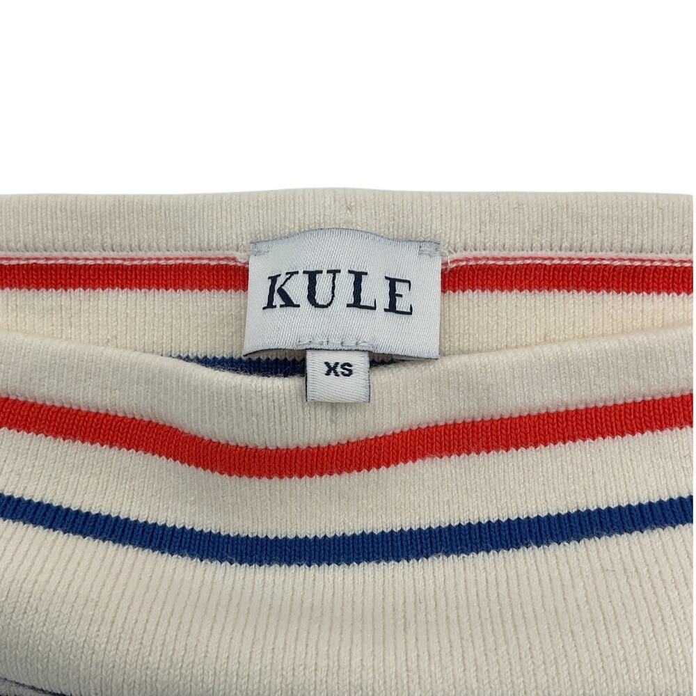 Kule Striped Cream And Navy Jo Tube Top Size XS - Picture 4 of 6